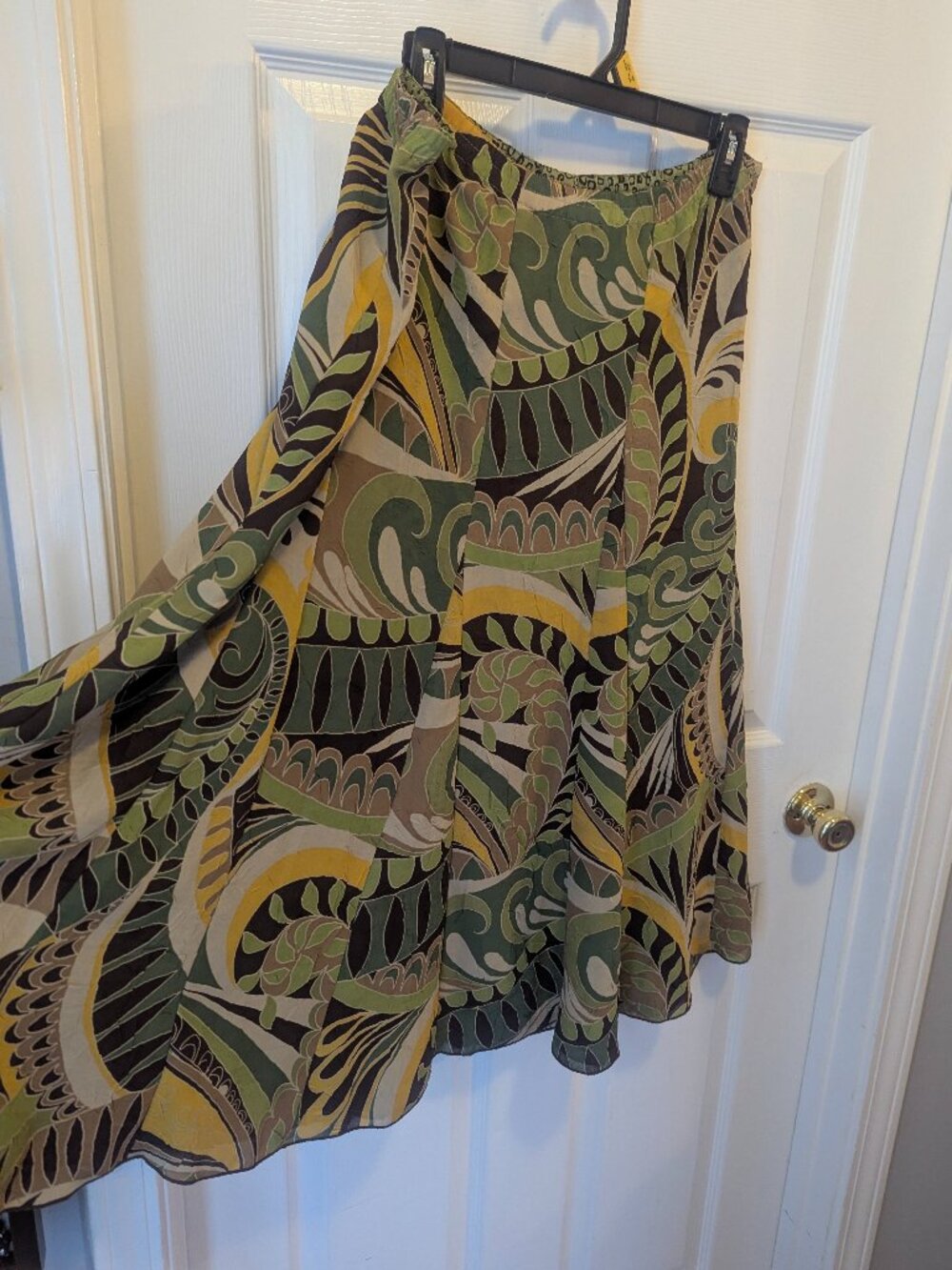 Kasper reversible green and brown skirt - M